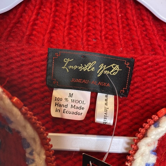 NWT Invisible World Cardigan- Juneau Alaska Neighbors. 100% Wool Size M - Picture 3 of 12